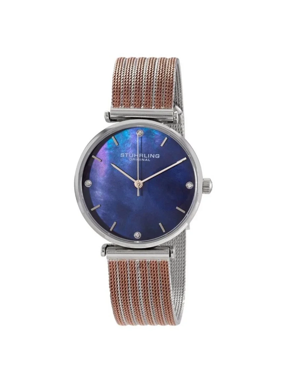 NWT Stuhrling Original Symphony Blue Dial Ladies Watch